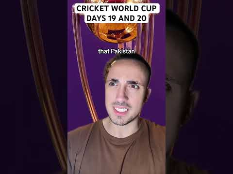 Cricket World Cup Days 19 And 20