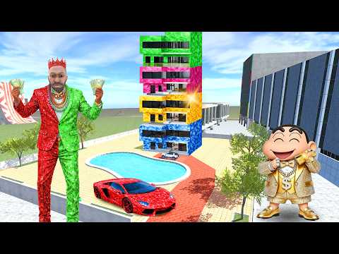 Franklin Change House to Diamond Ruby House in Indian Bike Driving 3D