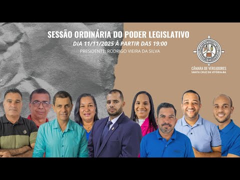 SESSÃO ORDINÁRIA DO PODER LEGISLATIVO- 11/11/2025