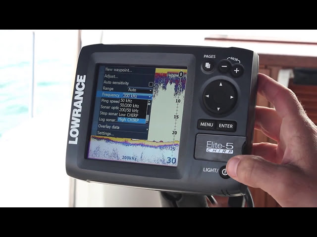 LOWRANCE Elite-5x CHIRP Fishfinder with 50/200 + 455/800kHz LOWRANCE Elite-5x CHIRP Fishfinder with 50/200 + 455/800kHz