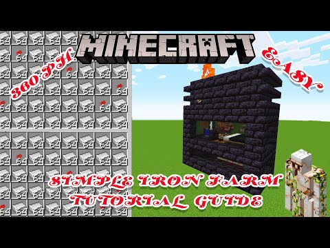 MINECRAFT JAVA EASY IRON FARM: Survival friendly ( Minecraft Java 1.16 & 1.17 snapshots)