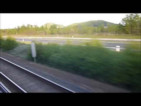 Most - Jirkov zastávka: pohled z vlaku |Zvuky kolejí (5)|