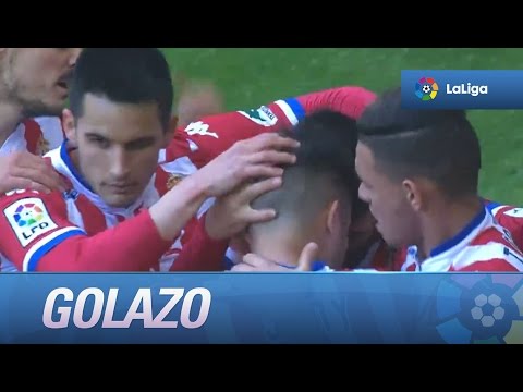 Golazo de Jony (1-0) Sporting de Gijón - Villarreal CF
