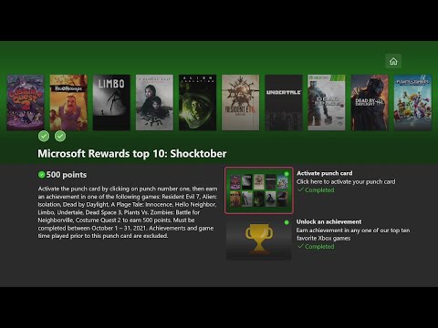 Microsoft Rewards top 10: Shocktober