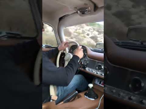 1955 MBZ 300sl Gullwing replica driving #2