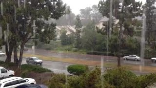 Rain in La Mesa