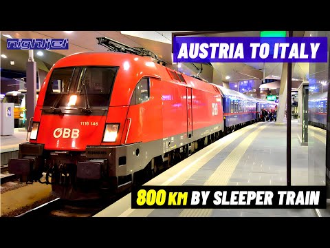 12 HOURS on Nightjet Sleeper Train from Vienna to Milan