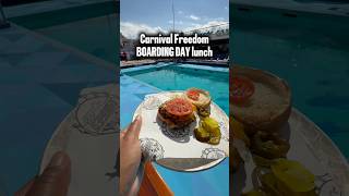 Carnival Freedom lunch options