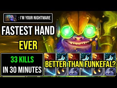 HOLY 10 FINGERS ARE REAL New Tinker God 33Kills in 30Min Better Than Funkefal? Crazy Reaction DotA 2