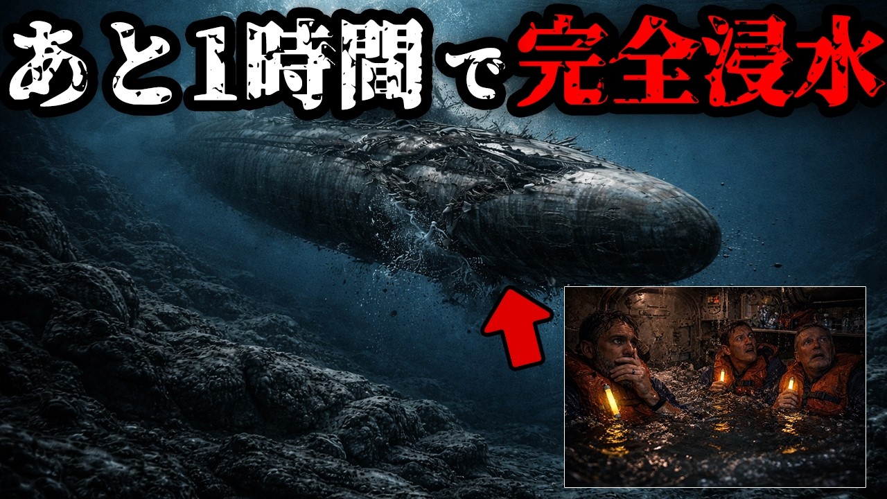 【完全浸水】あと1時間で魚の餌になる恐怖！海外の潜水事故３選【深海恐怖症/海洋恐怖症】【ゆっくり解説】