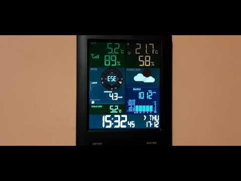 Sencor meteorologinė stotis SWS 9300 PRO 5,4 colio ekranas, 5in1 jutiklis video