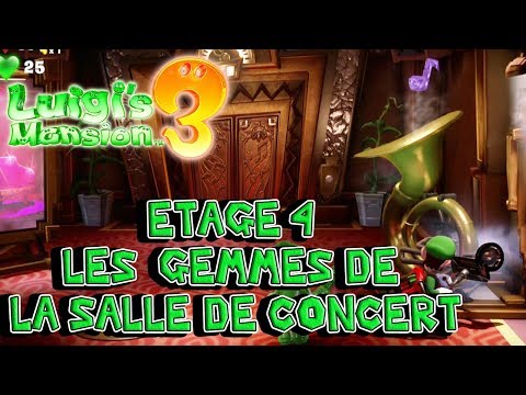 Luigi's Mansion 3 : Récupérer les Gemme de la Salle de Concert  - Etage 4