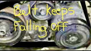 How to Fix Belt Keeps Falling off 1995-2000 Dodge Grand Caravan serpentine Chrysler Town and Country