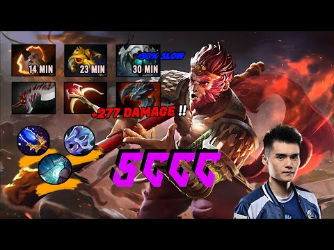 Sccc [Monkey King] HARD CARRY OVER 450+ PHYSICAL DAMAGE !! | 1K GOLD GPM INSANE FARMING