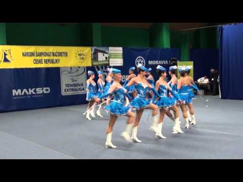 Mažoretky Panenky - 1.místo Oblastní kolo NBTA Prostějov