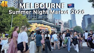 Melbourne Summer Night Market 2026, Queen Victoria Market, Australia