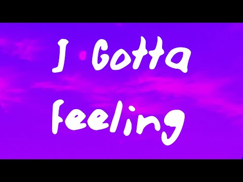 Black Eyed Peas - I Gotta Feeling (Lyrics)