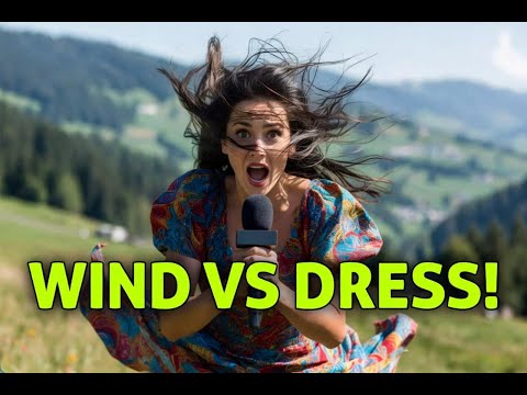 LIVE TV GONE WRONG: Windy Weather Reporter Fails in Switzerland 🌬️