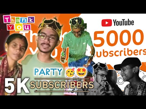 Ooo ५ हजार YouTube Family झाली 🎊🎉😍 | 5k subscribers celebration | youtube celebration cake