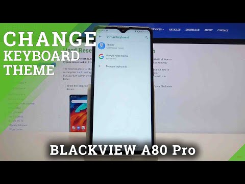 How to Set Up Keyboard Theme in Blackview A80 Pro - Access Keyboard Settings