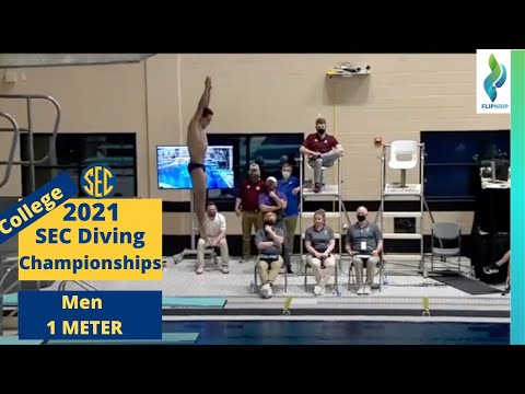 2021 SEC Mens 1 Meter Diving - RECAP - SEC Diving Championships
