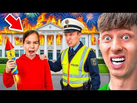 LITTLE BOY sets off NEW YEAR'S EVE FIREWORKS at SCHOOL! 😱 (BURNS)