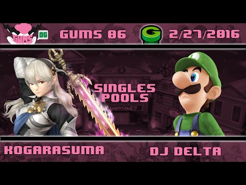 GUMS06 Singles (Pools) - Kogarasuma (Corrin) vs HSG DJ Delta (Luigi)