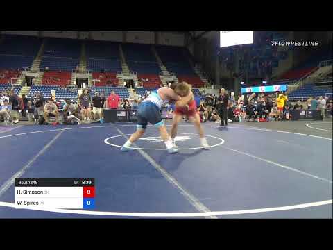 285 Lbs Round Of 32 - Hayden Simpson, Oklahoma Vs Wilson Spires, Pennsylvania D1a6