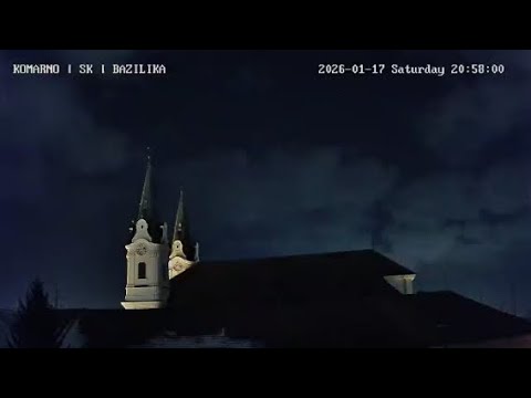 Komárno live webcam – View of Basilica (City Center) | 24/7