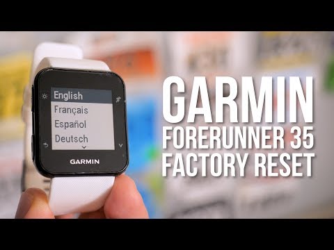 Garmin Forerunner 35 | Factory Reset