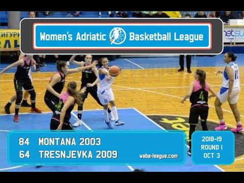 WABA League Round 1 Montana 2003-Tresnjevka 2009 (03/10, 18.30)