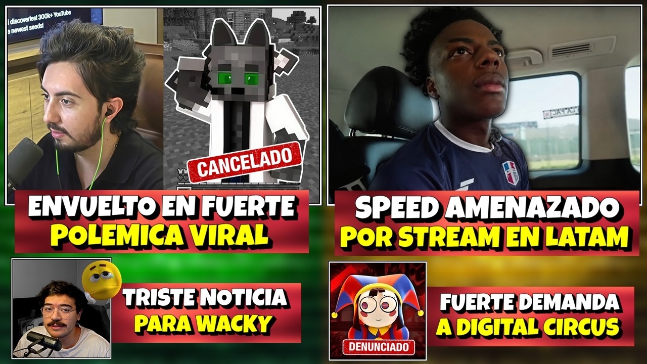 BOBICRAFT en FUERTE POLEMICA VIRAL | SPEED AMENAZADO por STREAM EN LATAM | TRISTE NOTICIA para WACKY