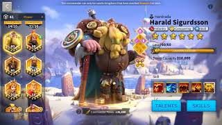 Rok276-VIP15 54M power - expertise : 07 legendary commanders - 64k Gems.