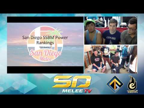 LSSD 15 - San Diego Melee 2015 Quarter 2 Power Rankings - SSBM Smash Melee