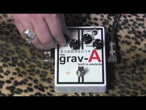 Grav Corp GRAV-A Distortion demo with Les Paul Custom & Dr Z Antidote