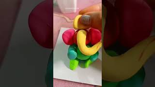 Ganesha idol making with clay #shorts #ganeshchaturthi #youtubeshorts #ganeshji #art