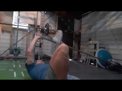 Gym Exercise - Prone landmine press