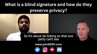 What is a blind signature and how do they preserve privacy?
