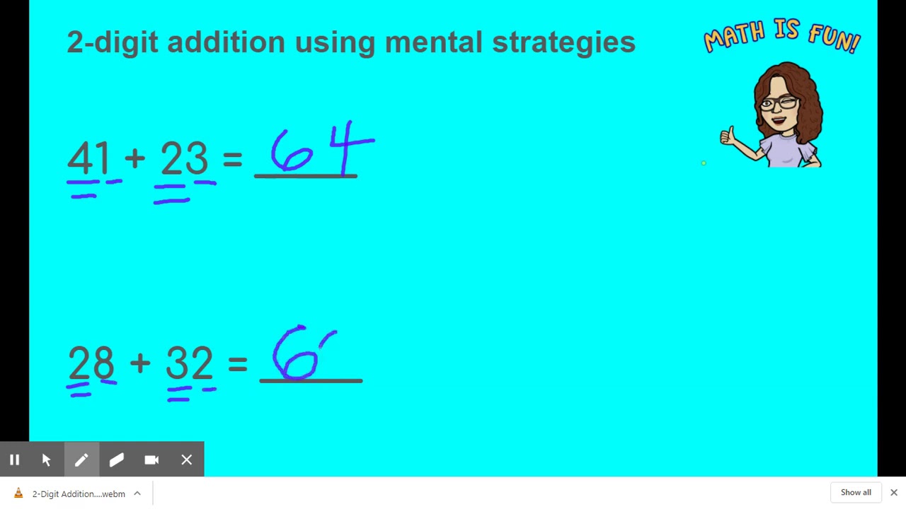 2-Digit Addition Using Mental Math