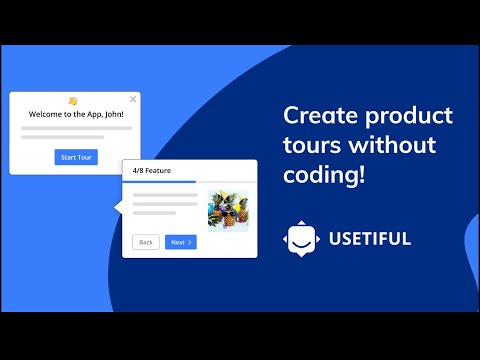Create product tours without coding with Usetiful