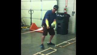 MiC pulling stringers for air trap reticello work during Arizona Project.