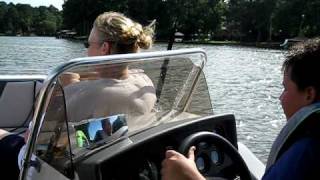 Xander and family on Lake Hideaway in Texas - August 2009