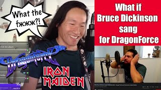 Herman Li Reaction to What if Bruce Dickinson sang for DragonForce - Through the Fire and Flames