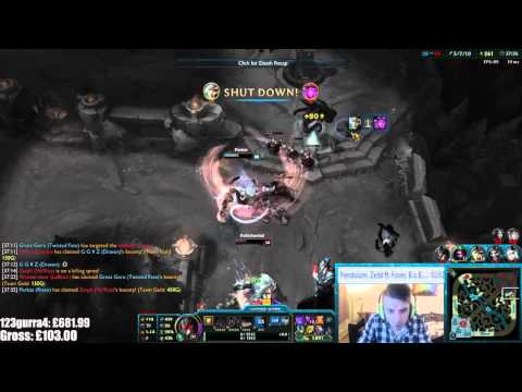 Perkz Riven insane 1v3 outplay