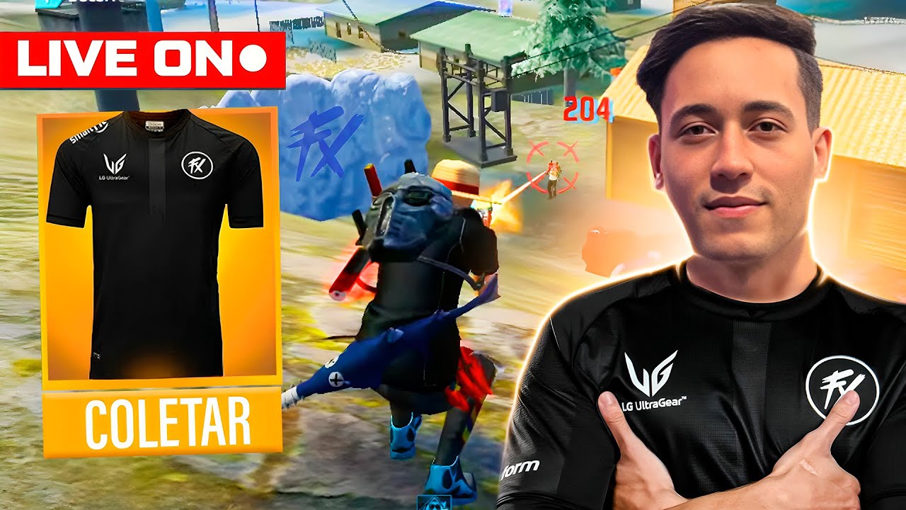 LEVELUP AO VIVO 💙 NOVA ATUALIZAÇÃO! ENTREI PRO FLUXO? 💙 FREE FIRE MOBILE #shorts