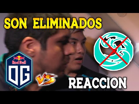 😥REACCION DE BEASTCOAST AL SER ELIMINADO POR OG DOTA 2