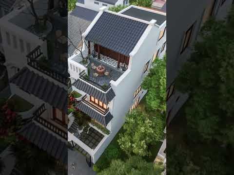 Mặt tiền phong cách Indochine kết hợp giữa nét đẹp truyền thống và hiện đại