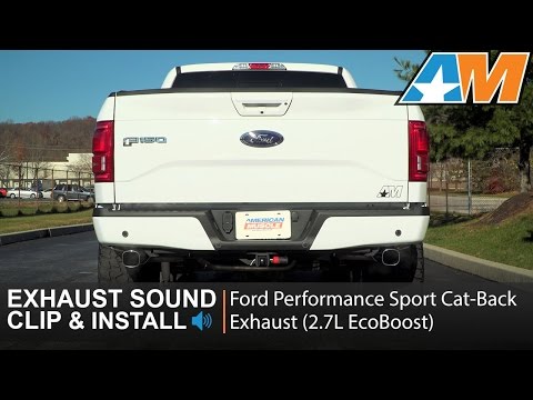2015-2016 F-150 Ford Performance Sport Cat-Back Exhaust (2.7L EcoBoost) Sound Clip & Install