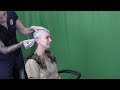 Beautiful Girl Crying While Head Shaving