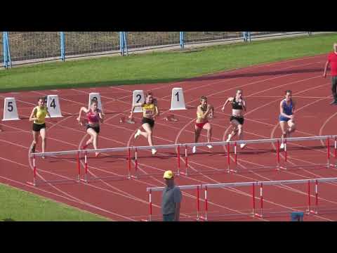 100m prepone [Ž], KVALIFIKACIJE, 2 skupine - Pojedinačno PH za mlađe juniore i juniorke 2024